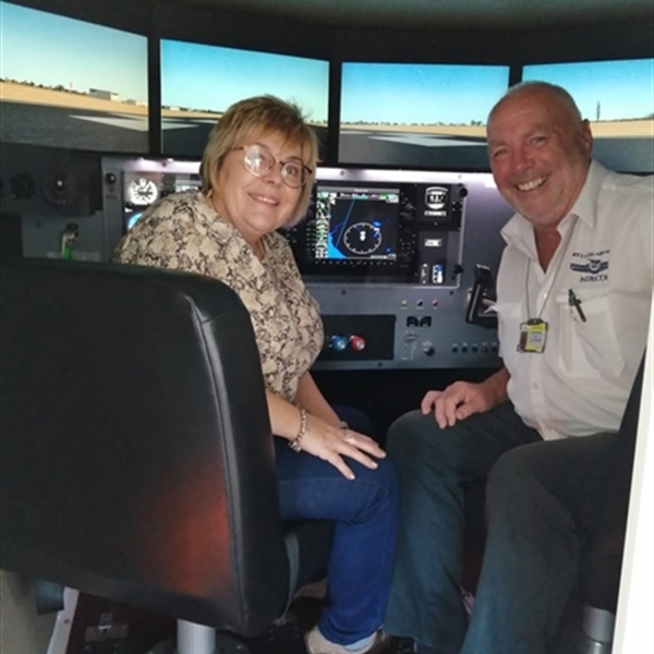 Customer Photo of 'Wings for Warriors' Full Motion Flight Simulator